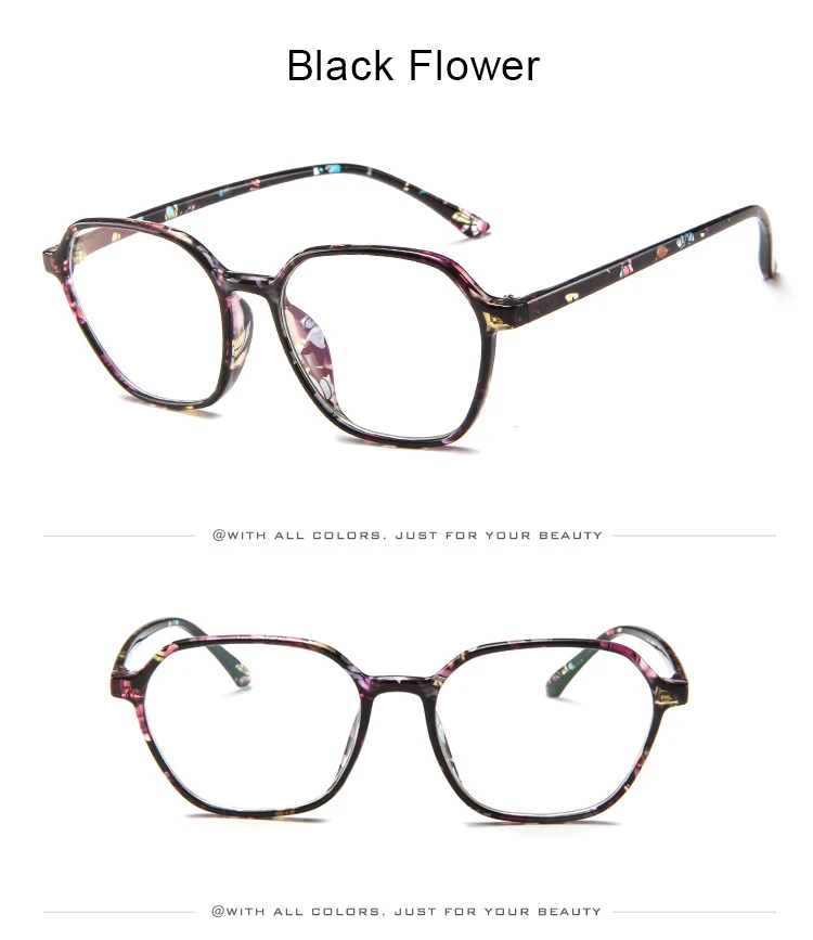KOTTDO New Retro Glasses Frame Fashion Computer Glasses Frame Polygonal Glasses Frame Prescription Eye Glasses Frame Women