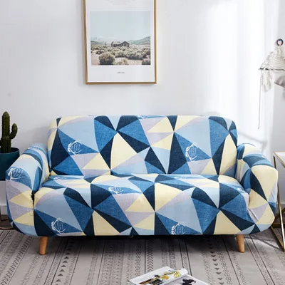 Geometric patterns Sofa Cover Slipcover Sofa for sofa towel Living Room Furniture Protective Armchair couches sofa 1/2/3/4 /1pcs - Color: 1
