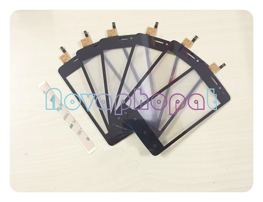 

Novaphopat Black Sensor For FLY FS404 Stratus 3 FS 404 Touch Screen Digitizer Glass Panel replacement + tracking