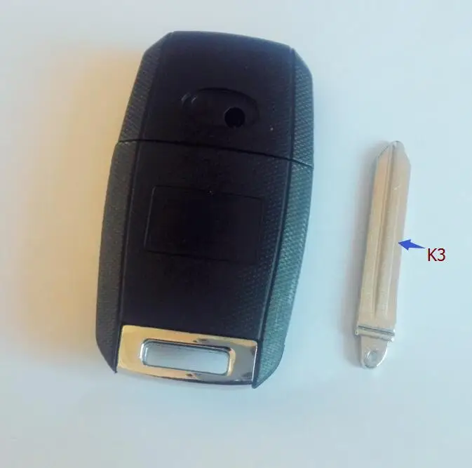Складной флип 2 кнопки дистанционного ключа оболочки с логотипом для Kia K3 k5 замена ключа автомобиля заготовки чехол