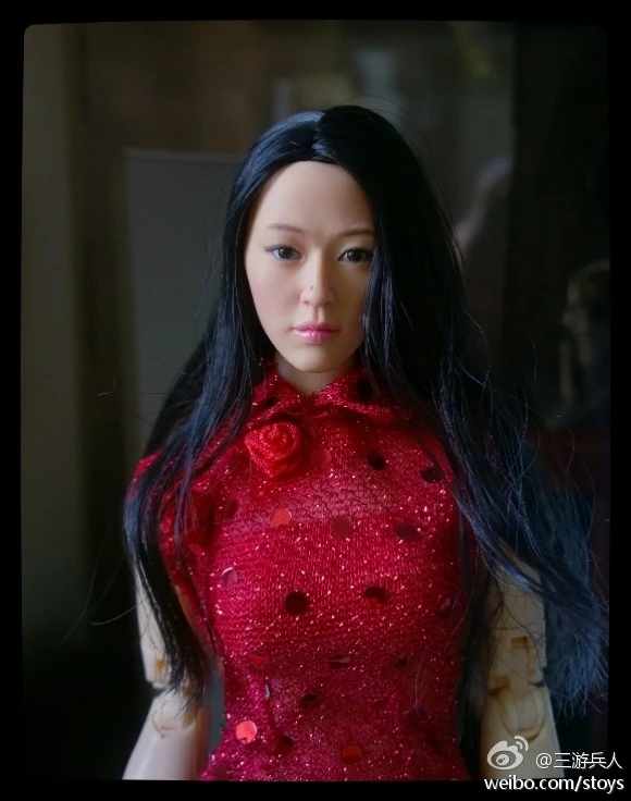 1/6 фигура куклы аксессуары в Корейском стиле Красота headsculpt Jun Ji-hyun форме головы