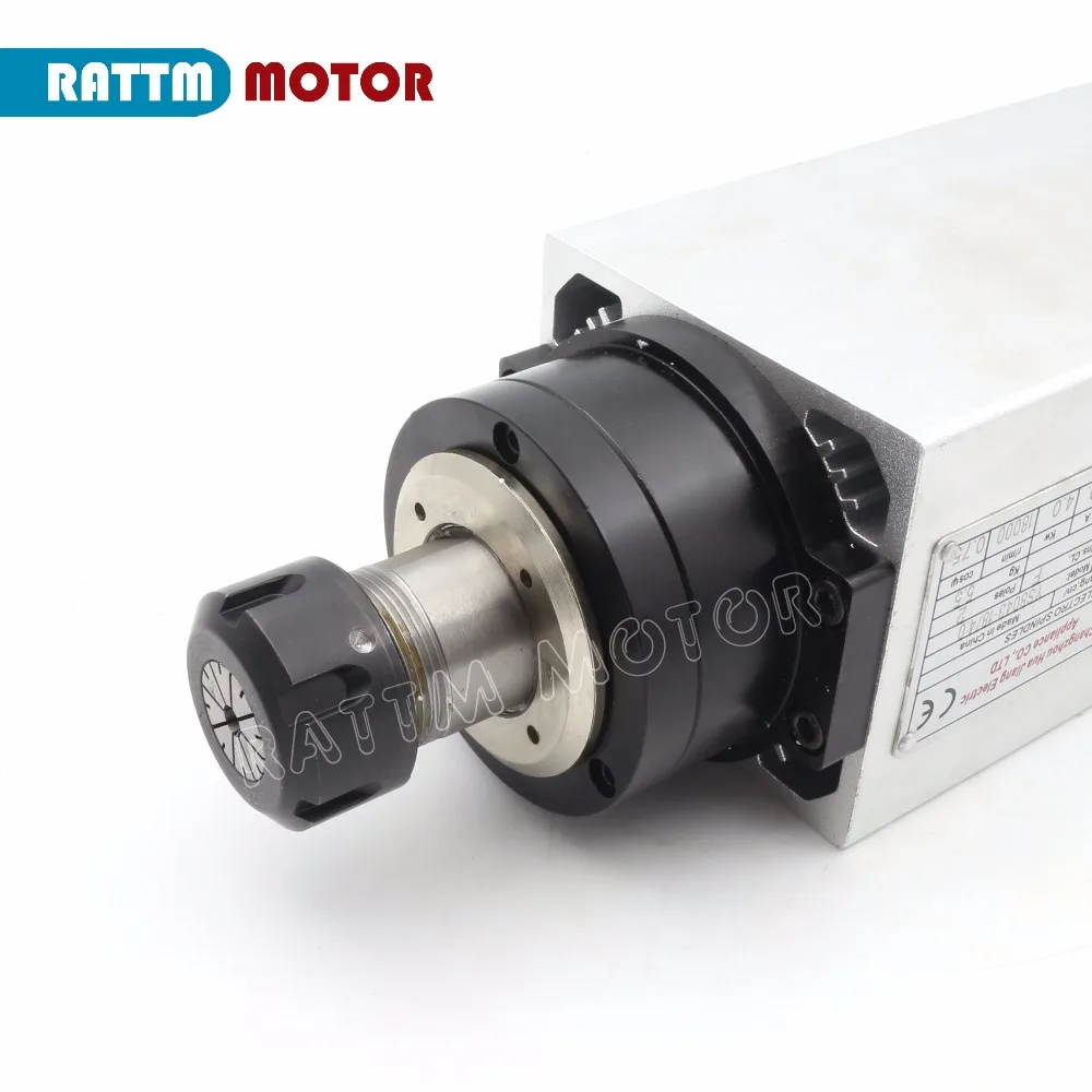 Квадратный комплект электродвигателя шпинделя с воздушным охлаждением 4 кВт ER25