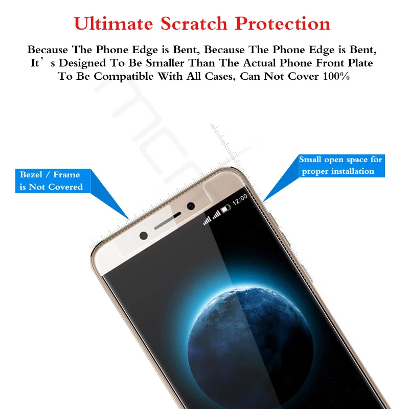 Leagoo T8s закаленное стекло 5 ''Leagoo Защитная пленка для экрана 9H 2.5D ультра тонкая