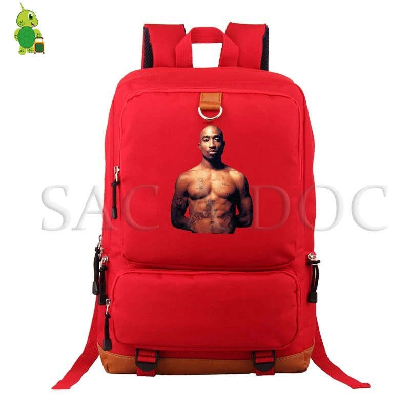 19 Tupac 2Pac рюкзак для женщин и мужчин рюкзак для ноутбука школьная сумка для подростков повседневный рюкзак хип хоп Легенда дорожные сумки - Цвет: 19