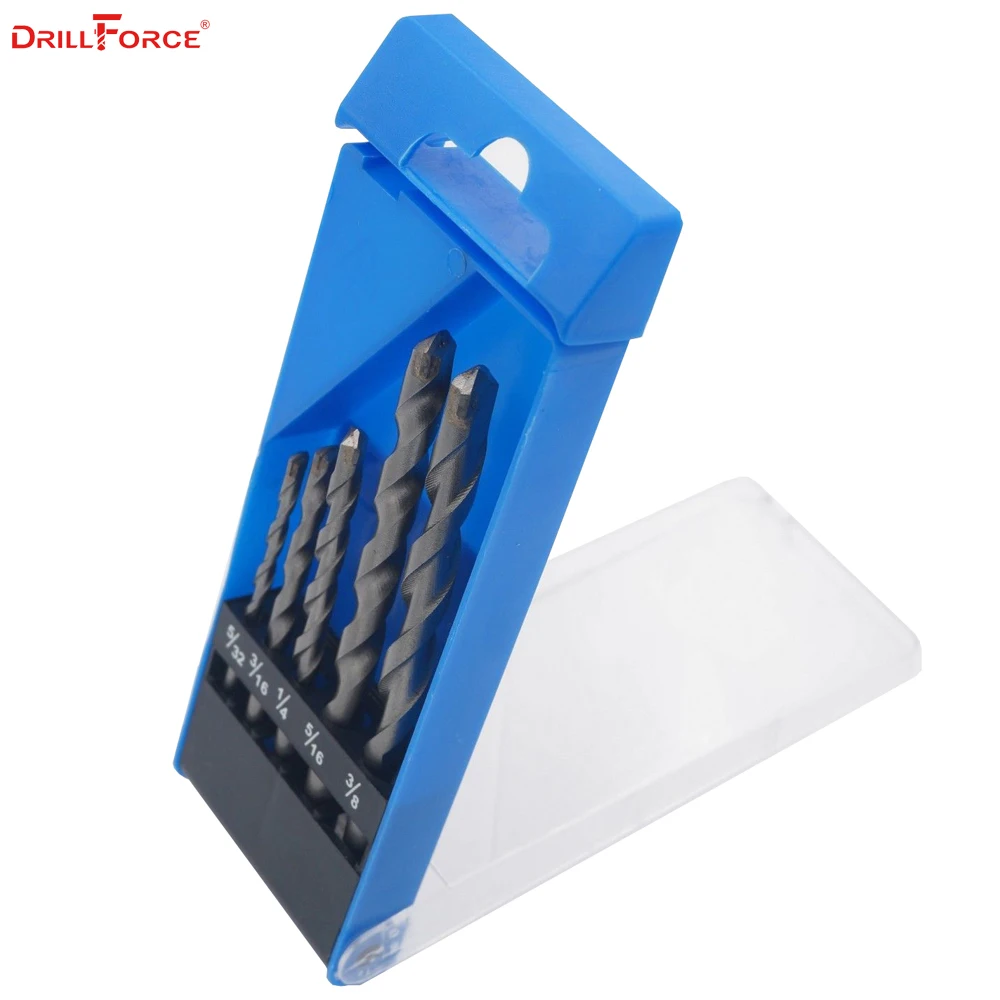 Driilforce 5 шт. пескоструйную кладки Бурильные долото комплект для конкретного камня