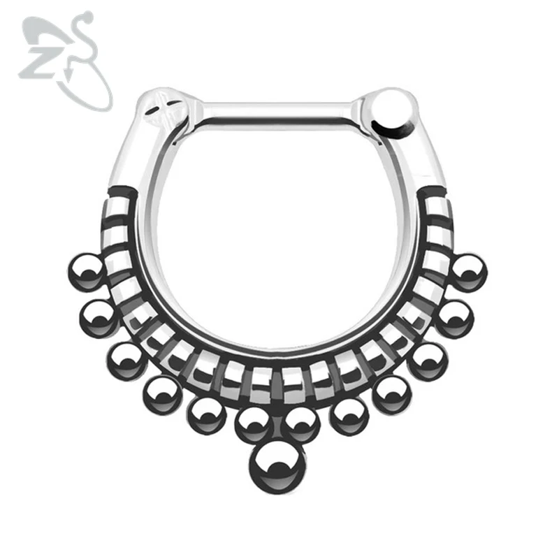 

Piercing septum nose ring septum clicker 16g nose rings stainless steel nose hoop piercing septum clicker real piercing septo