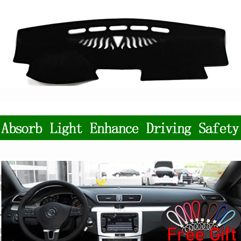 

For Volkswagen CC 2009 2010 2011-2018 Dashboard Cover Sun Shade Non-slip Dash Mat Pad Carpet Car Stickers Interior Accessories