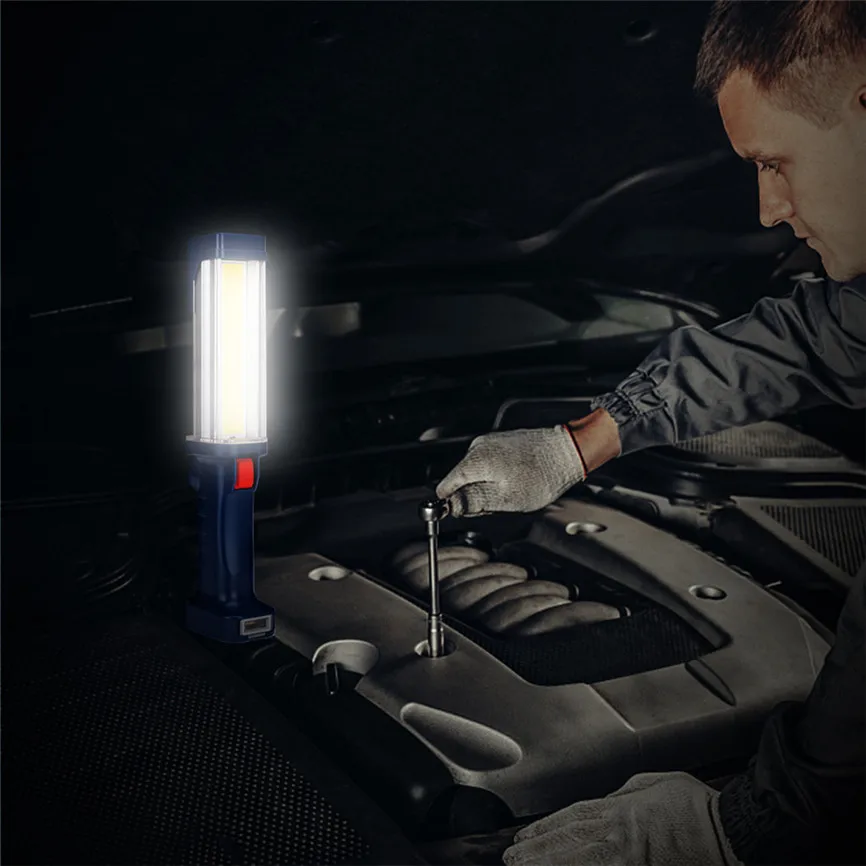 COB светодиодный рабочий свет 3,7 V 4000mAh USB фонарик для осмотра Магнитный ручной работы Garag аварийная лампа для ремонта автомобиля Кемпинг J#2 Лампа