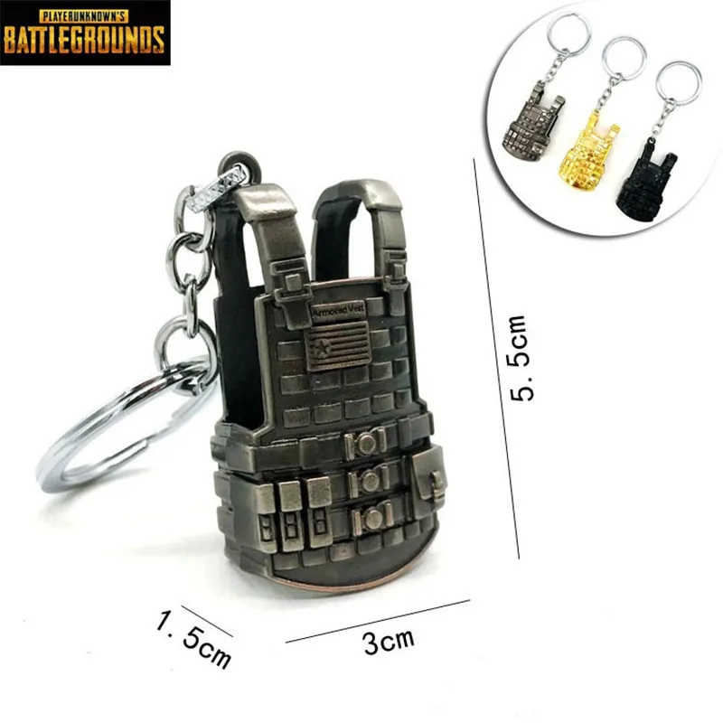 PLAYERUNKNOWNS BATTLEGROUNDS брелок для ключей PUBG уровень 3 Рюкзак модель металлический