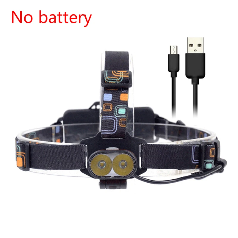 Package A Litwod Z207314 16000лм USB налобный фонарь 2 шт. XM-L T6 светодиодный Перезаряжаемый 18650 налобный фонарь с зарядным устройством - Испускаемый цвет: Package A