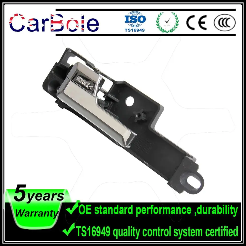 

CARBOLE для Ford Fusion 2006-2012, передняя внутренняя ручка двери, хром, левая сторона водителя, замена 6E5Z-5422601-A 6E5Z5422601A