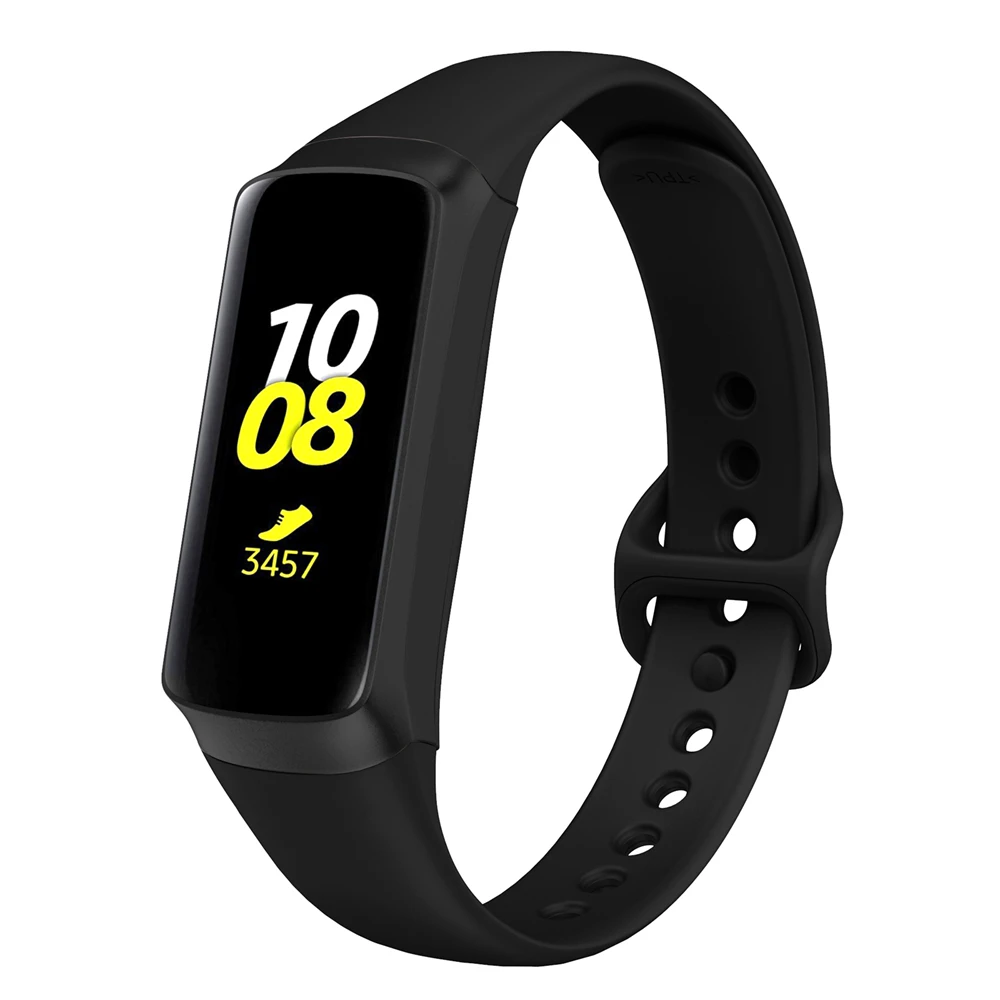 Органический силиконовый ремешок для часов samsung Galaxy Fit SM R370 сменный Браслет Smartwatch