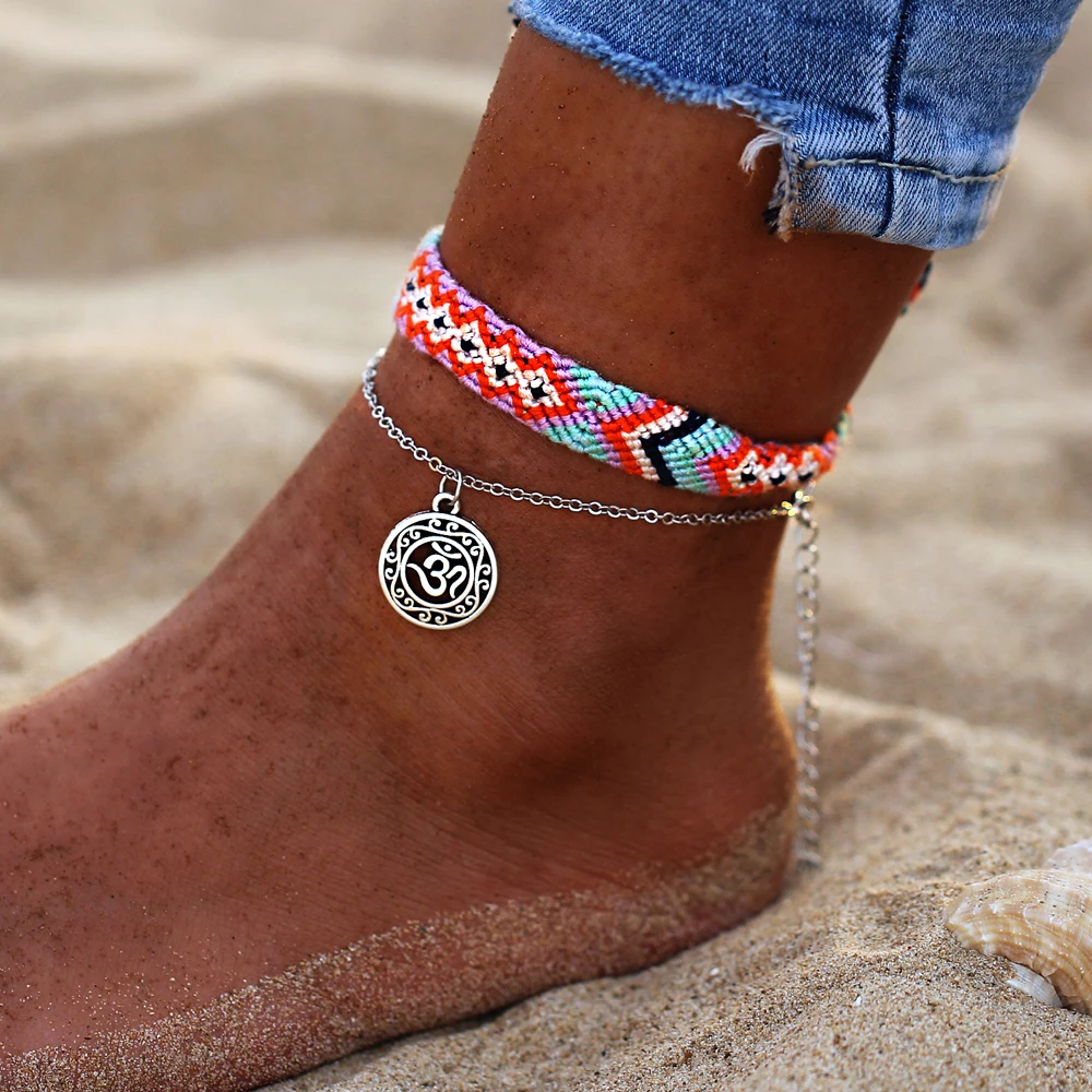 4 шт./компл. Boho кристалл кольца на среднюю фалангу бисер ручной работы Браслеты