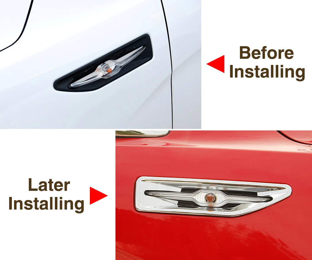 Стайлинг автомобиля хромированный декоративный бокосветильник свет ABS для KIA RIO K2