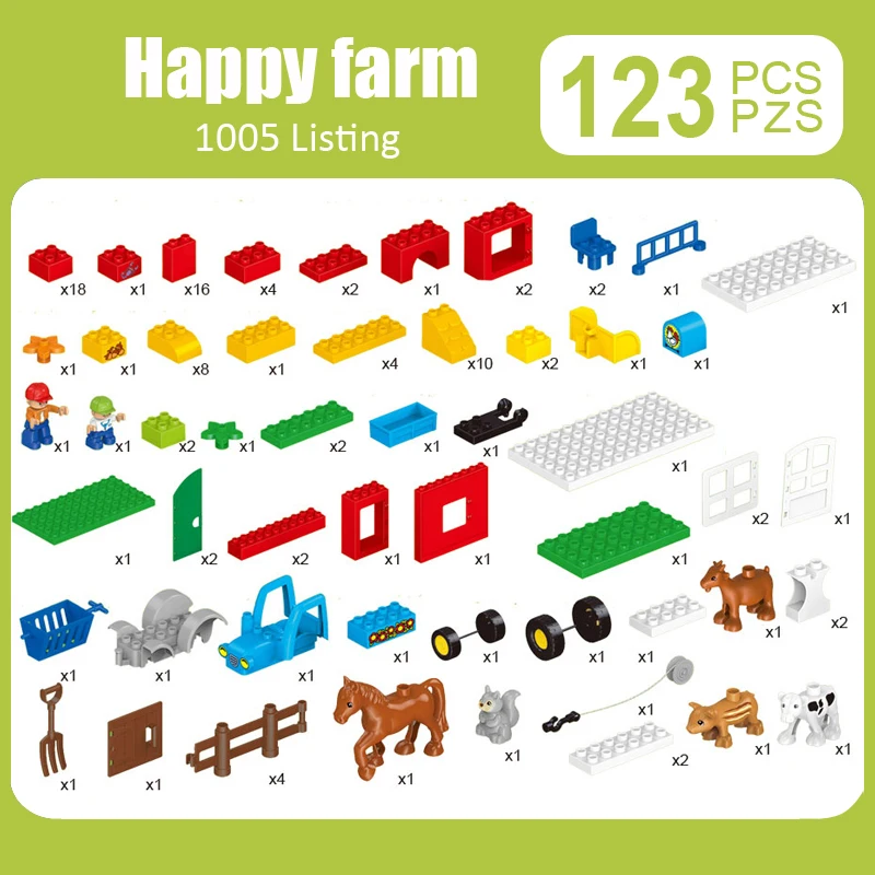 Sytopia счастливая ферма Сельская жизнь Детский конструктор большой размер