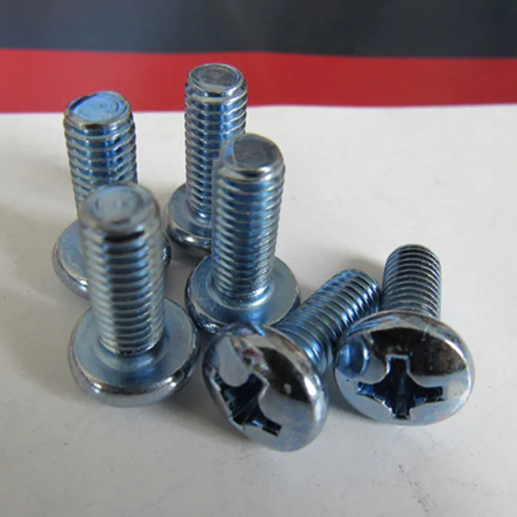 

50pcs/lot 1/4-20*1-1/2 American standard plated blue zinc carbon steel phillips pan head screws cross recessed botls 756