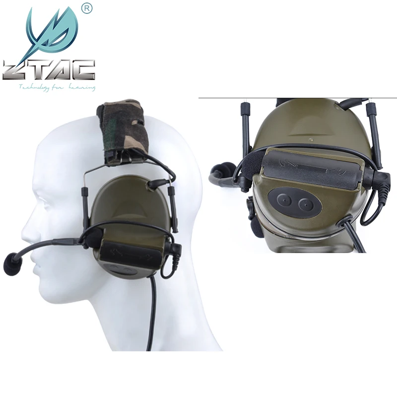 Z-TAC Тактический Peltor COMTAC II Гарнитура G: 2 Военная вилка Версия пикап наушники с шумопоглощающим эффектом для страйкбола съемки ZH041