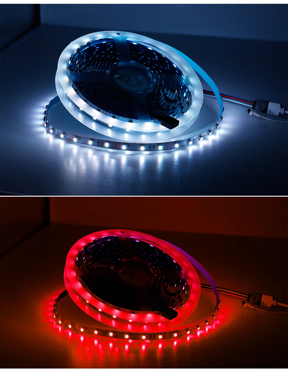 Новое поступление RGB светодиодная лента 3535 RGB цвет переменчивый DC12V гибкий светодиодный светильник 60 Светодиодный/м 120 светодиодный/м 5 м/лот