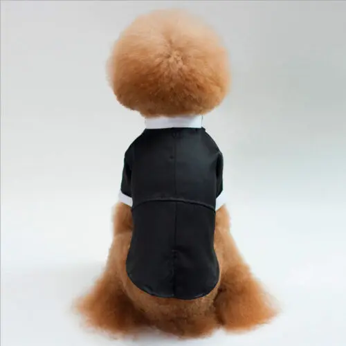 Наряд для кошек и собак джентльменов Свадебный костюм официальное пальто щенков