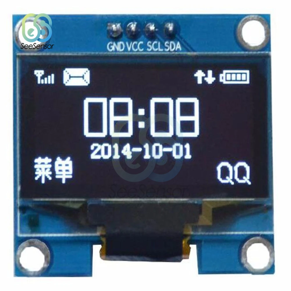 Плата модуля органического светодиода 4Pin 1 3 дюйма 3x64 для arduino IIC I2C Communicate |
