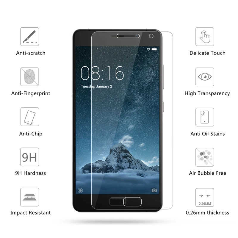 2.5D 0 26 мм 9H Премиум Закаленное стекло для lenovo Vibe P2 защита экрана закаленное