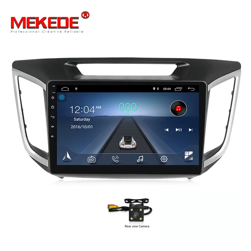 CAR DVD CAMERA 10," 1024x600 HD Quad 4 ядра Android 8,1 автомобильный DVD для hyundai Creta IX25-18 с Оперативная память gps радио навигации - Цвет: CAR DVD CAMERA