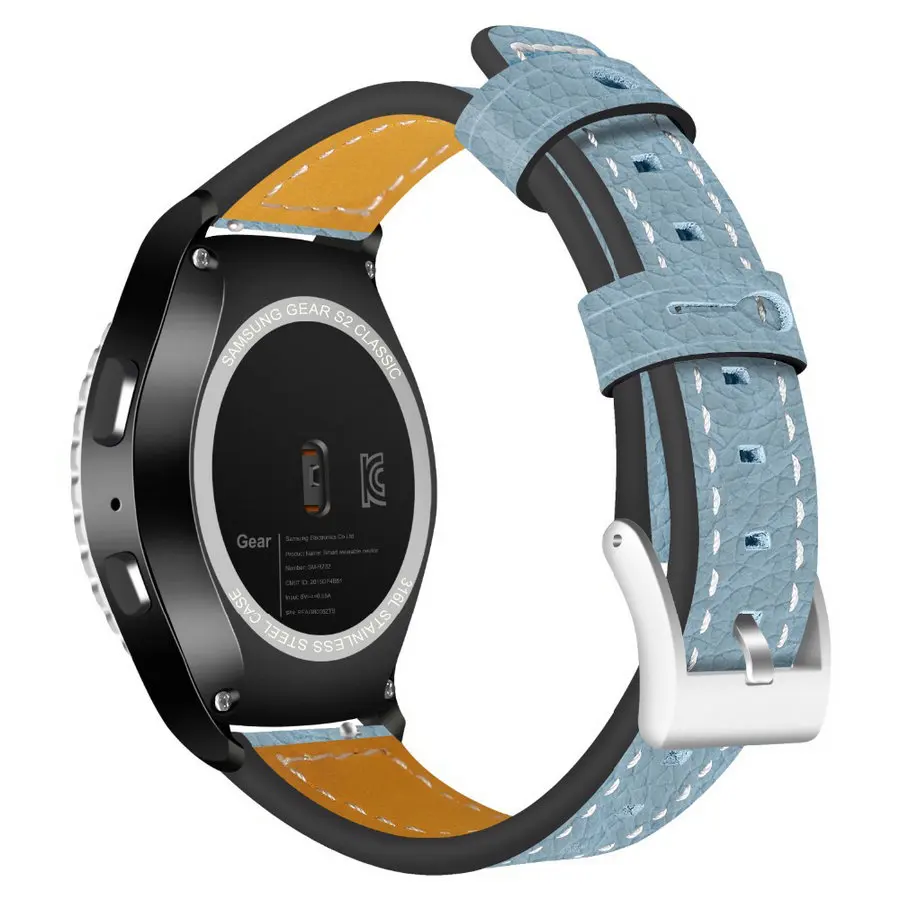 Замена натуральной кожи для samsung gear S2/S3/S4 ремешок для часов gear Sport SM-R600/gear S2 классический SM-R732 и SM-R735 смарт-ремешок