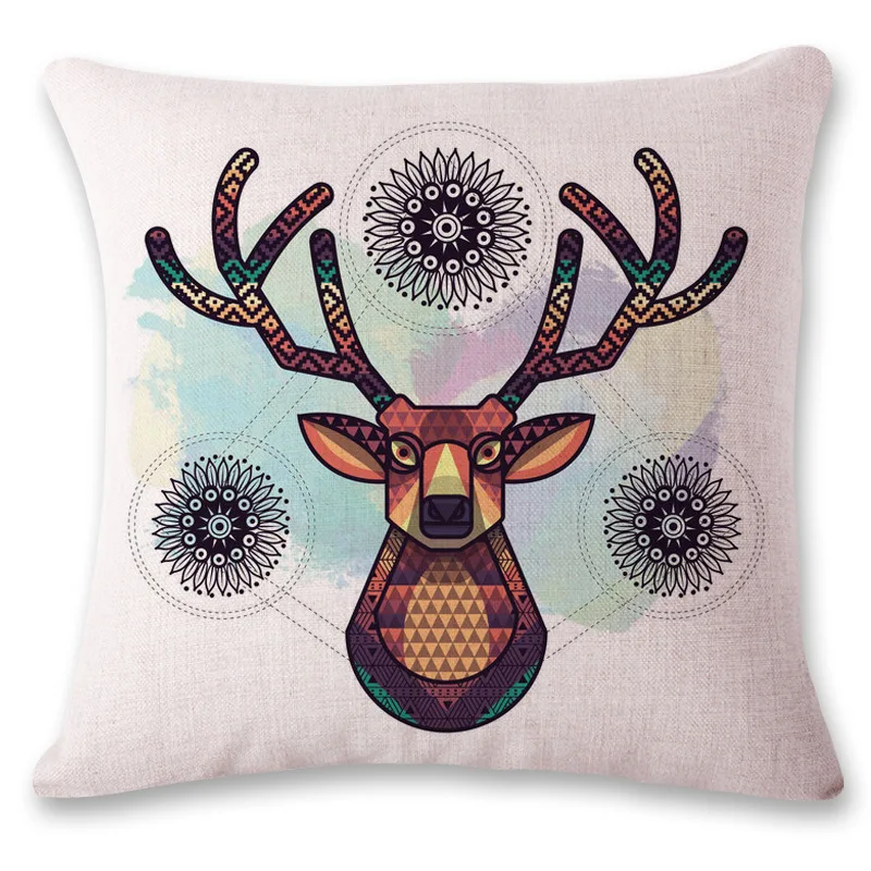 Прямая поставка на заказ лося новая 20 видов стилей льняная наволочка для подушки