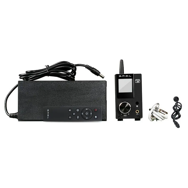 SMSL ad18 Hi-Fi аудио стерео усилитель с Bluetooth 4,2 поддерживает Apt-X, USB DSP полный цифровой усилитель мощности 2,1 динамик