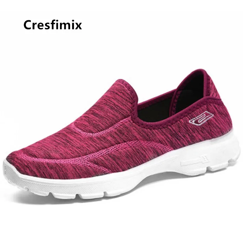 Cresfimix/Женская обувь Милые легкие женские туфли без шнуровки женская нескользящая