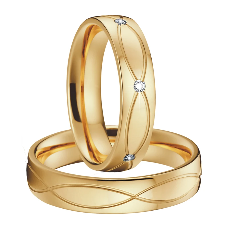 Набор свадебных колец из нержавеющей стали для женщин и мужчин|ring pair|women ringscouple rings