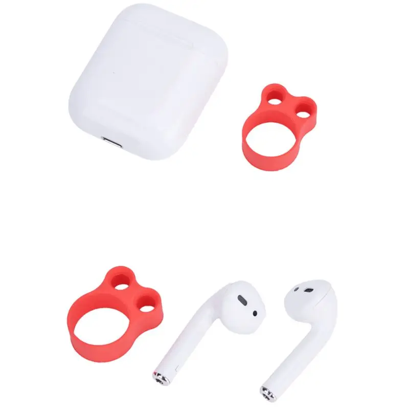 Портативный Силиконовый Держатель с кольцом на палец и пряжкой для Apple Airpods 1/2