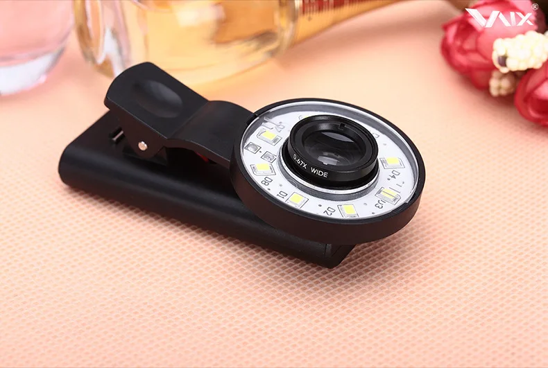 Горячая новинка универсальная вспышка для телефона мини смартфон клип селфи