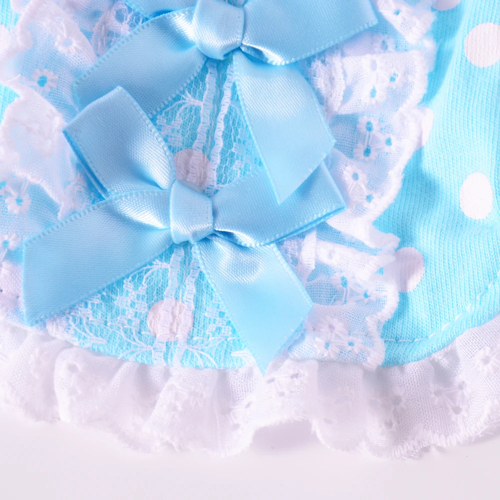 Кружева небольшой кота собаки рубашка бантом хлопок чашка щенок пуделя Костюмы