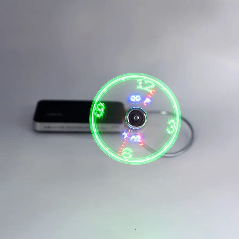 USB вентиляторы, Мини Дисплей времени и температуры, креативный подарок, светодиодный светильник, новые Крутые гаджеты, продукты для ноутбуков, ПК, Прямая поставка