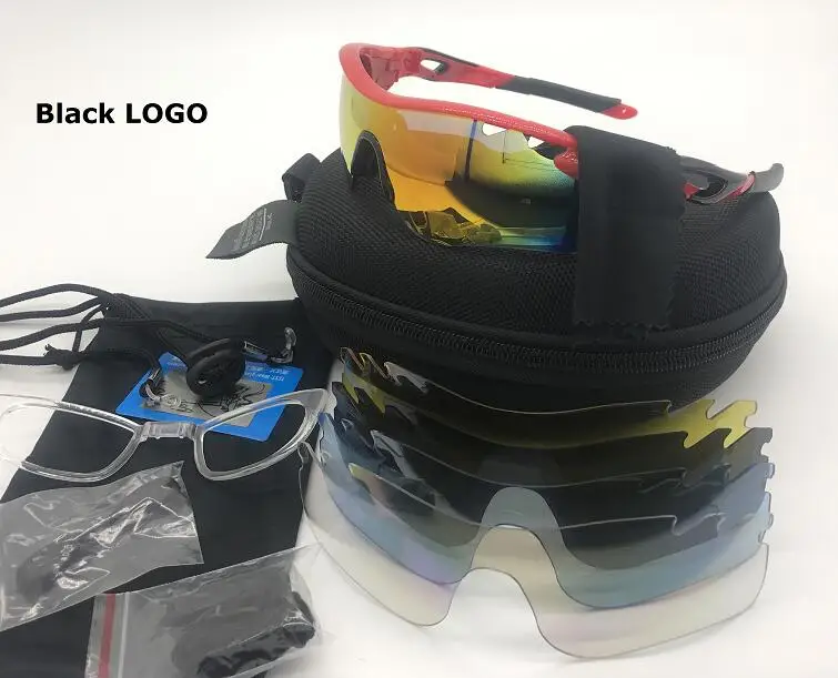 5 lens Polarized Солнцезащитные очки для велоспорта, поляризационные, для шоссейного велосипеда, солнцезащитные очки, 5 линз, для улицы, для горного спорта, для бега, для верховой езды, очки для велосипеда, Oculos - Цвет: 5 lens Polarized