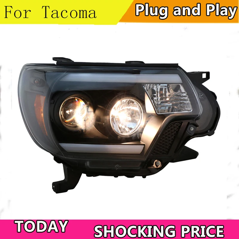 Doxa автомобильный Стильный чехол для фары Toyota Tacoma 2012 2015 светодиодный фонарь H7 D2H Hid