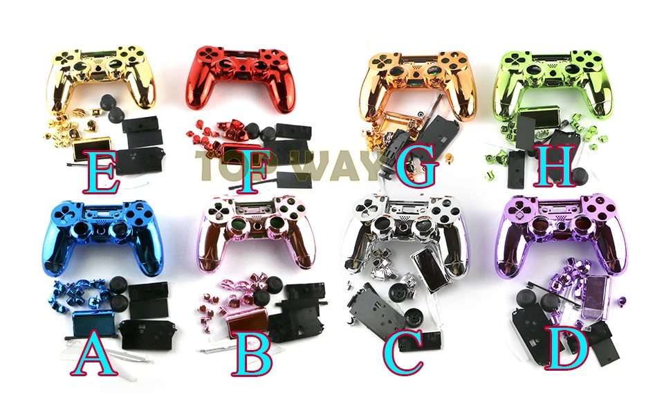 Хромированная обшивка корпуса chengdianwan чехол полный комплект модов для PlayStation 4