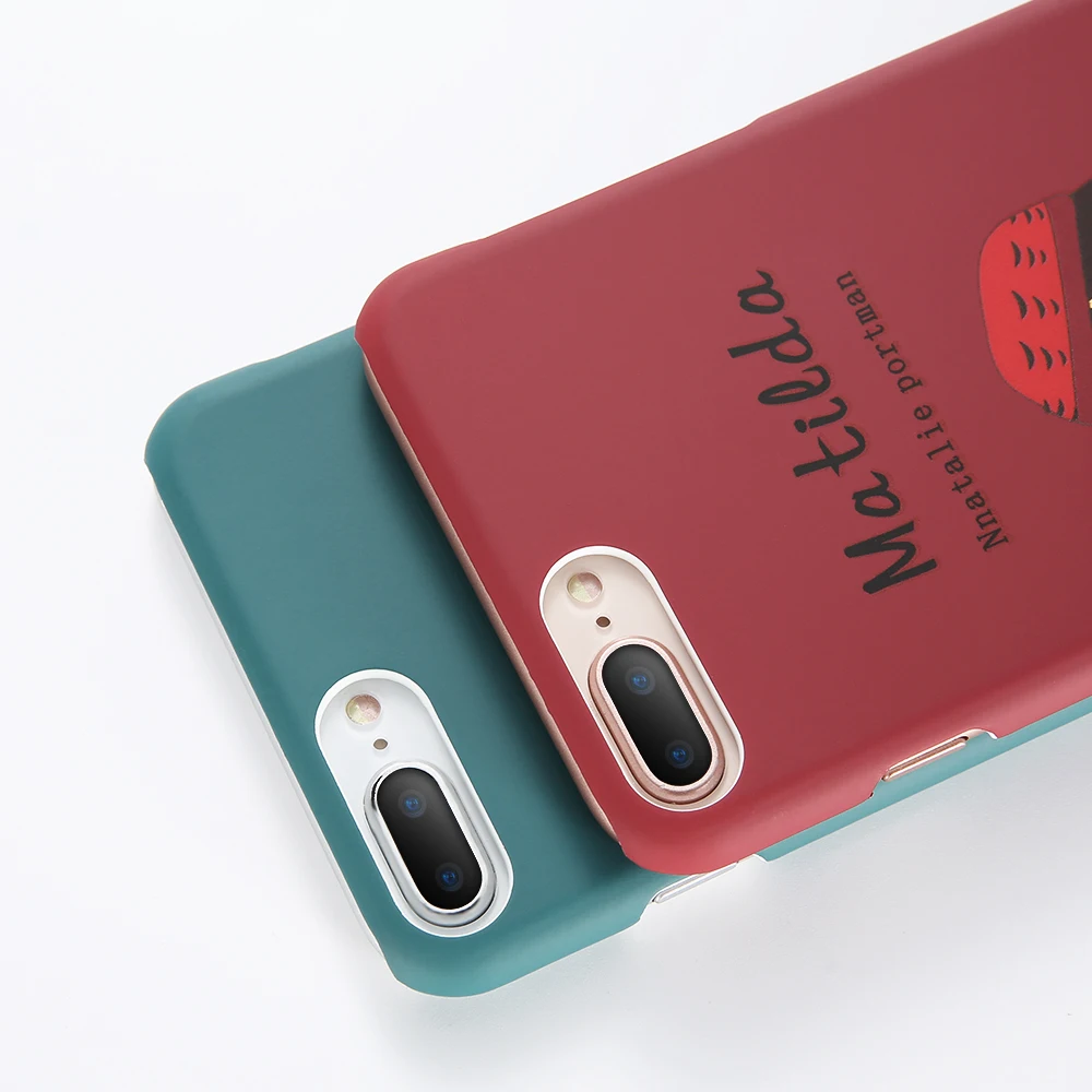 KISSCASE чехол для пары Killer Leon iPhone 5 5S SE X XS Max XR 6 S 7 8 Plus жесткая матовая поверхность из