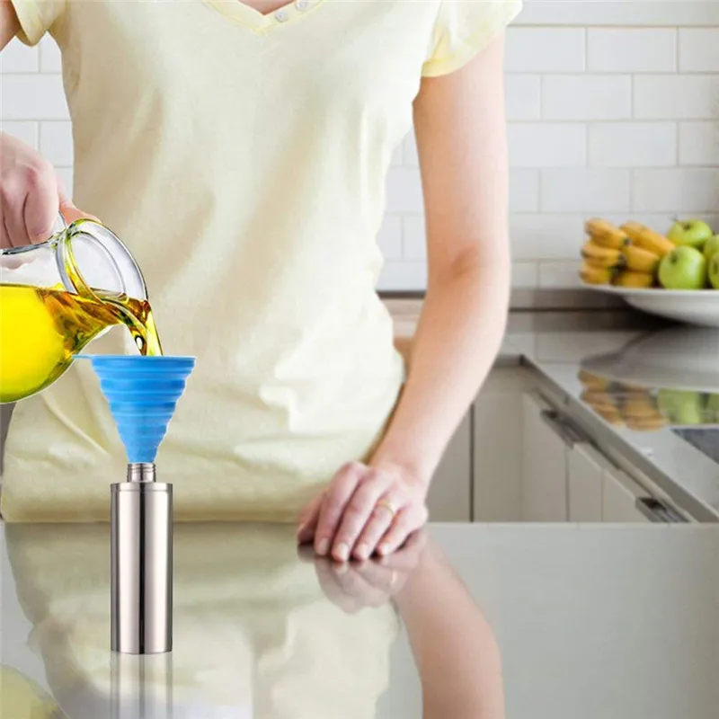 TOBSAYK 5-упаковка нержавеющая сталь пробки-лейки для вина высыпка ликера с чистящей