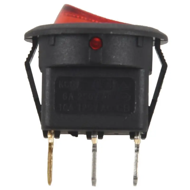 Тумблер биполярный вкл. Красный 3 Pin 20 мм|Выключатели| |