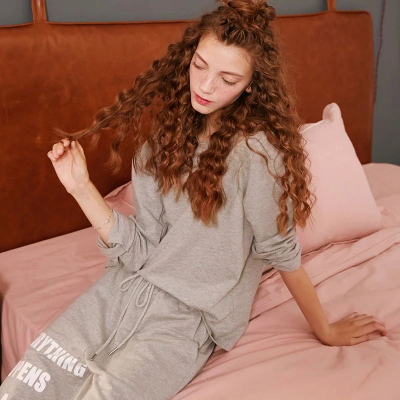 Женский пижамный комплект ELFSACK Милый хлопковый из 2 предметов с длинным рукавом и