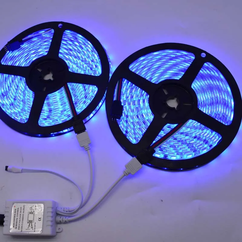 2*5 м 10 Светодиодные ленты RGB 5050 SMD DC12V 60 Светодиодный s/M свет открытый световые