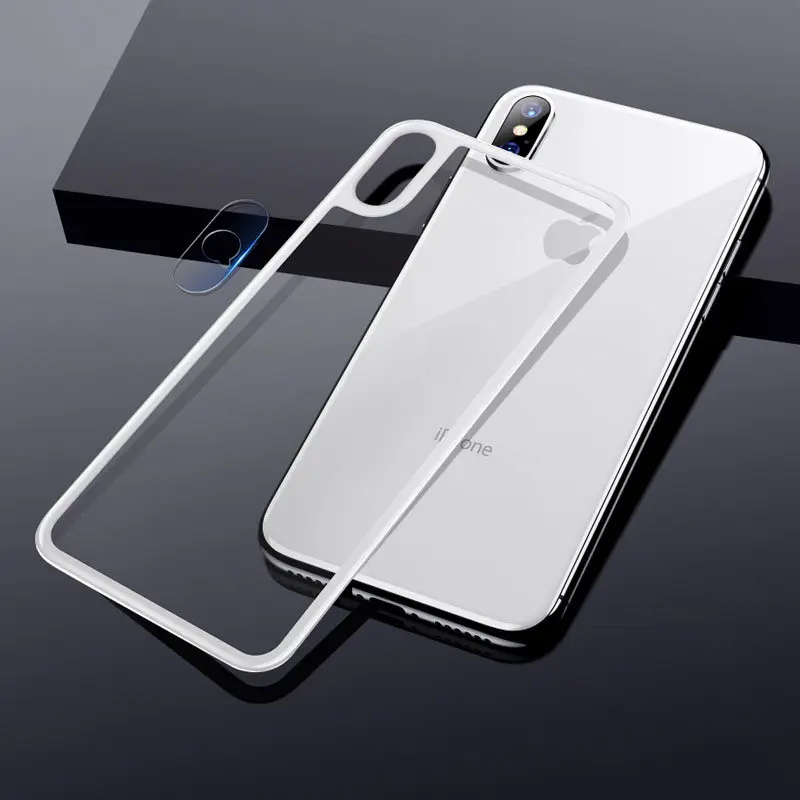 Защитная пленка для задней панели камеры iPhone XR/X/XS Max 3D мягкий край закаленное