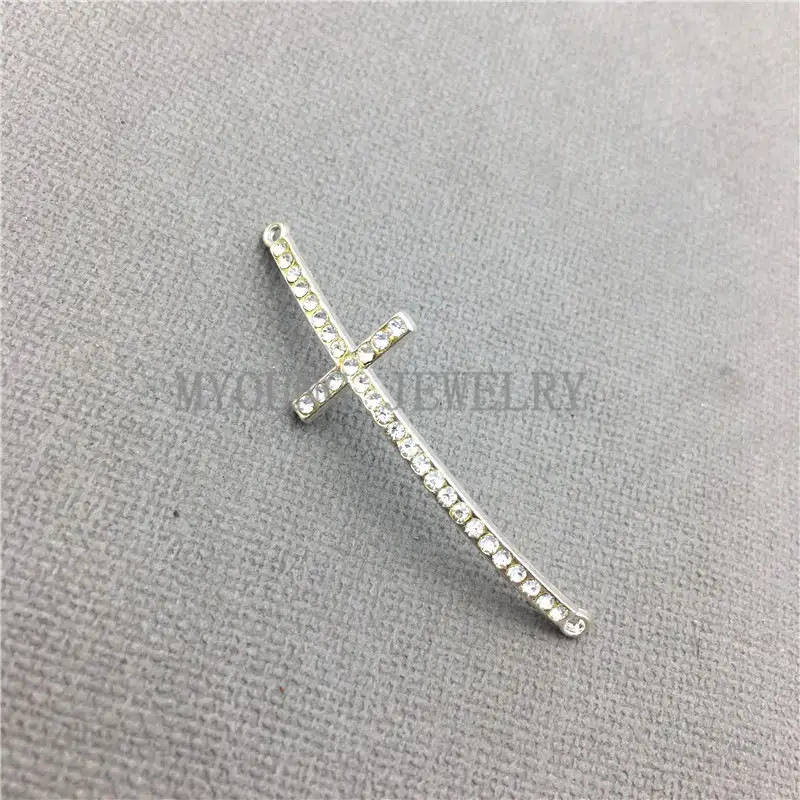 MY0651 стразы крестообразный соединитель для браслета или ожерелья|rhinestone crosses for