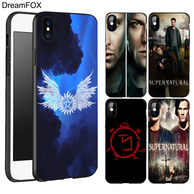 DREAMFOX K204 sobrenatural Black Soft TPU Silicone Case Cover For Apple iPhone 11 Pro XR XS Max X 8 7 6 6S Plus 5 5S 5G SE |