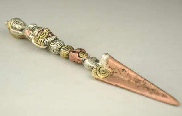 Старые изысканные тибетские Позолоченные инструменты для изготавливания