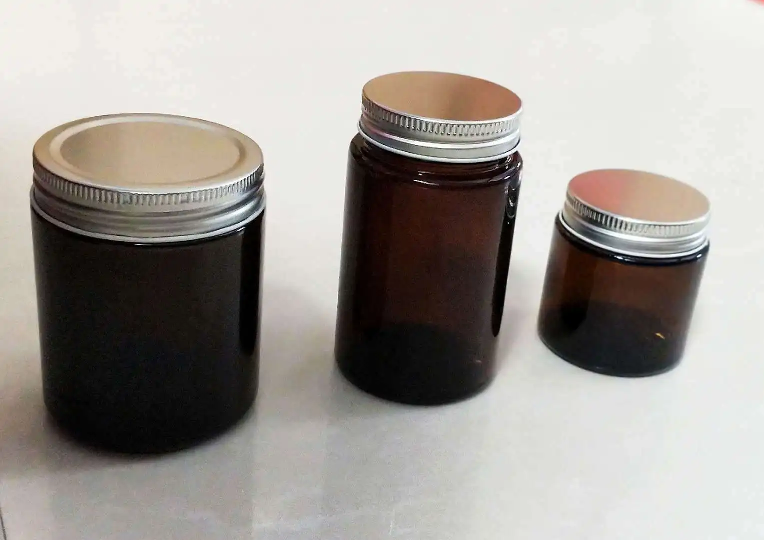 Стеклянные бутылки горшок для изготовления свечей Diy с большим горлышком коричневая чашка для свечей 250 мл пустые бутылки ручная бутылка для отбора проб