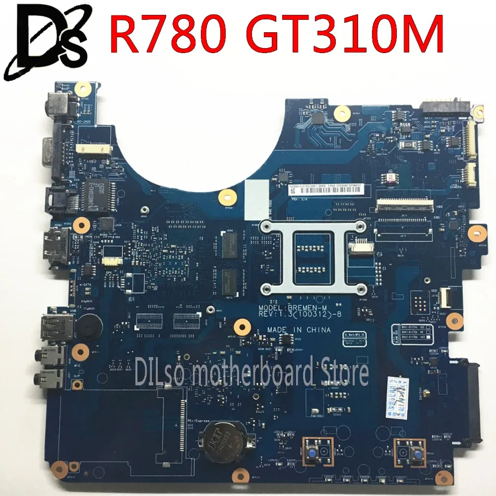 Kefu r780 для samsung R780 R728 Материнская плата ноутбука BA92-06515A BA92-06515B BREMEN-M GT310M Тесты работа