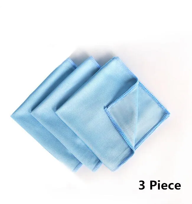 3pcs 1P автомобильное полотенце из микрофибры для чистки стекла из нержавеющей стали полировка блестящая ткань для окон и ветрового стекла 1" x 12" - Цвет: 3pcs